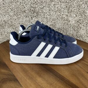 Adidas Grand Court Youth Tennis Shoes Sneakers Navy Blue